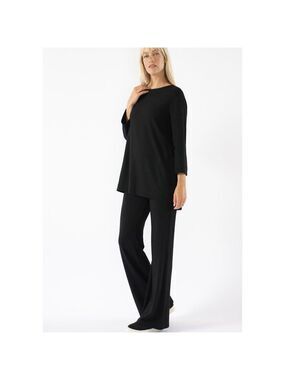 Capote Lily Boatneck Tunic Top Soft Bamboo Fleece Oversized Capsule Quiet Luxury